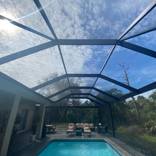 Professional pool rescreen done in Southwest Florida